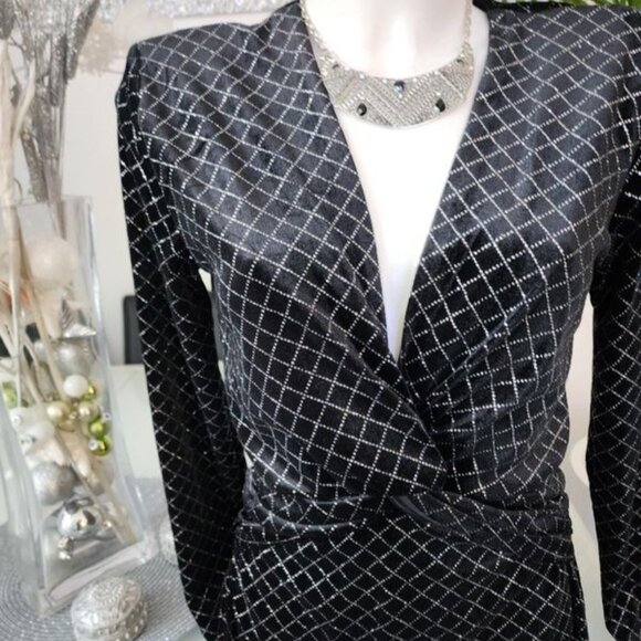 ZARA SHIMMERY VELVET DRESS ladies medium - Picture 5 of 12